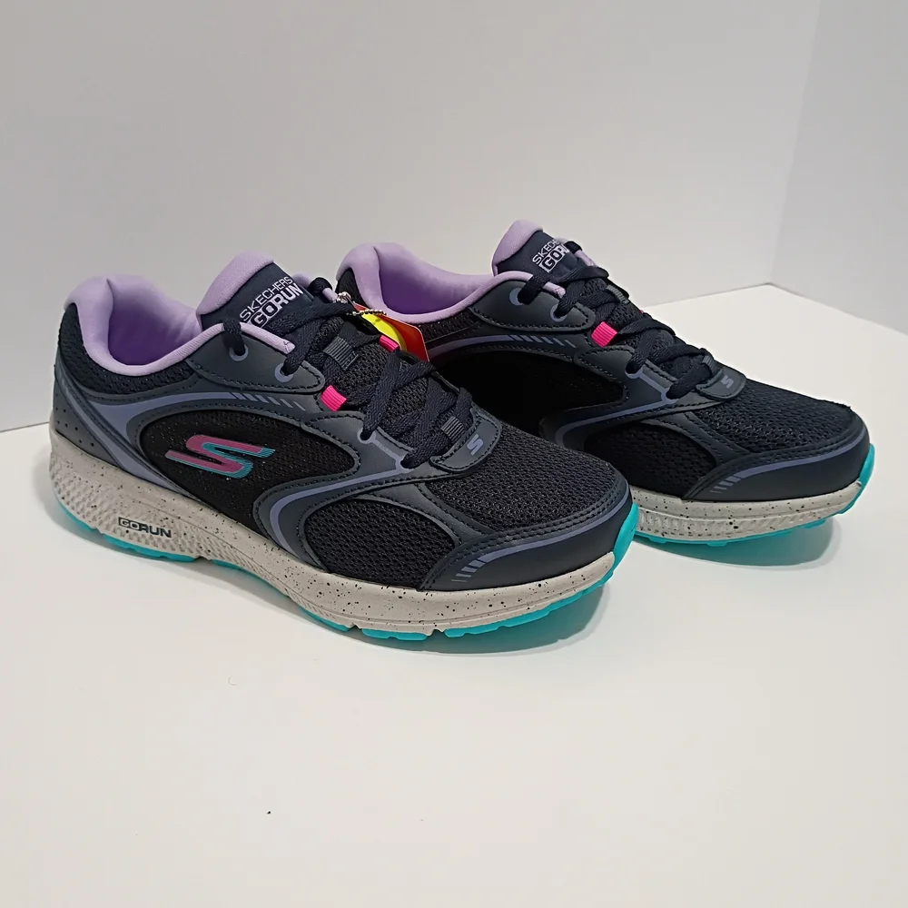 Skechers Go Run Consistent Vivid Horizon Lavender Training Sneakers - Picture 4 of 13